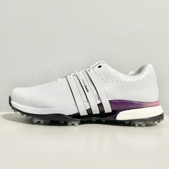 Adidas Tour360 24 “White Shadow Fig” Men’s Size 10 Cushioned Golf Shoes